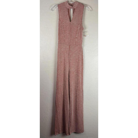 ModCloth For the Bliss of It Jumpsuit Orange Striped XS 1321 - Picture 1 of 7
